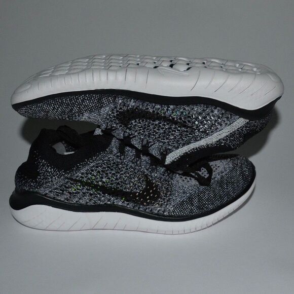 Nike Free RN Flyknit 2018 Shoe Oreo Size 7 White Black 942838-101 no box main image 4